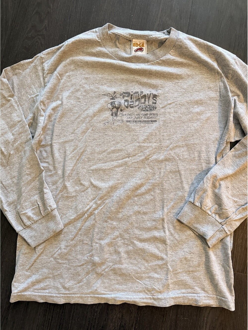 Vintage 90s To The Edge Pimp Daddy's Chicken Ranch Tee Men's L
